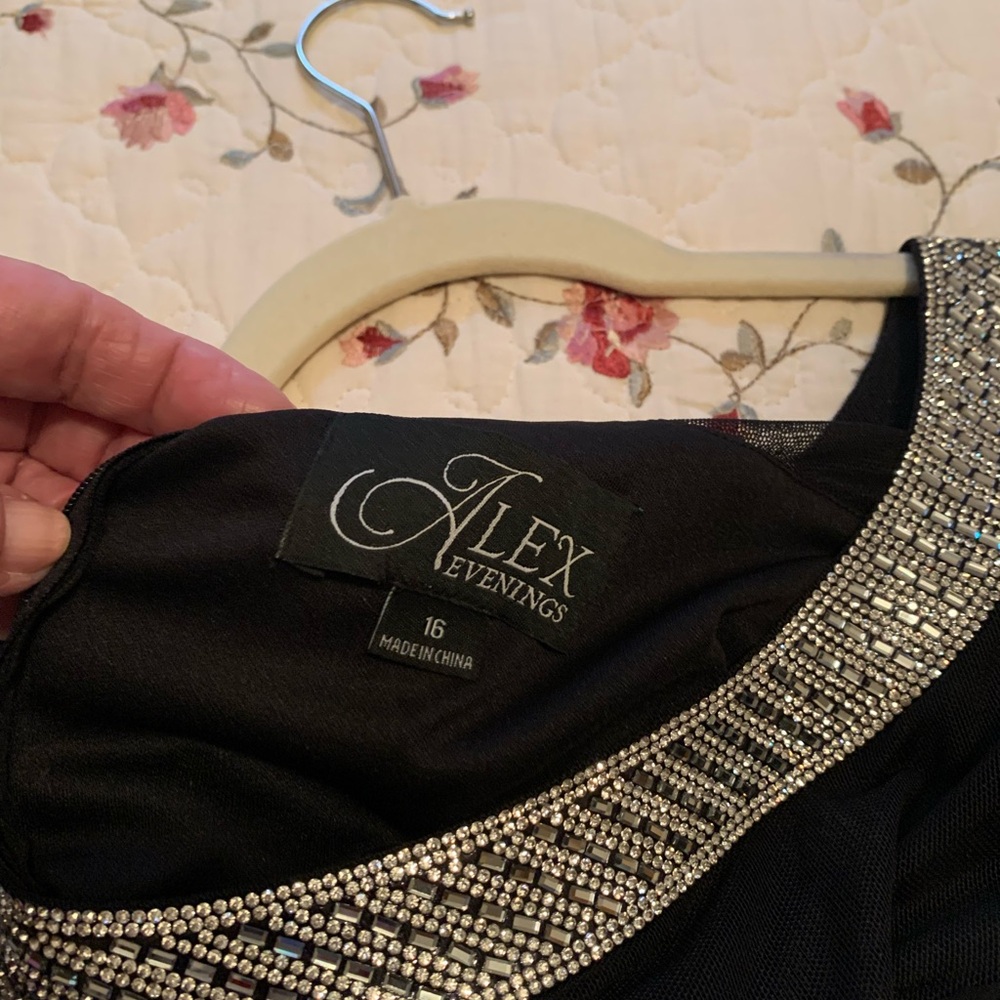 Alex Evenings Elegant Black Gown